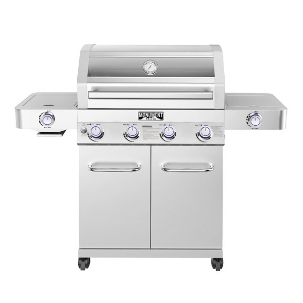 Monument Grills 4-burner Propane Gas Grill 35633 Reviews Monument Grills Monument 35633 Clearview Stainless Steel 4+2Burner